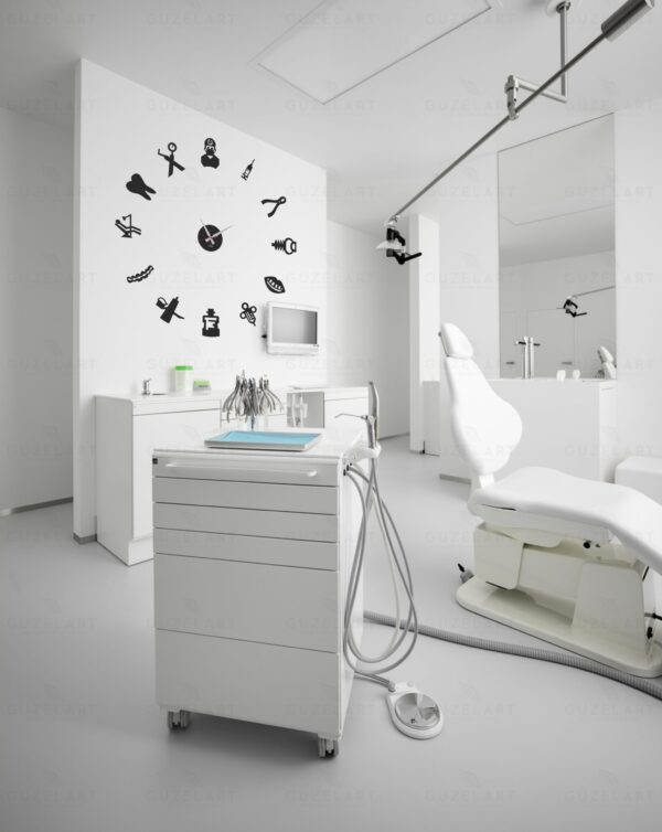 GuzelArt Dental Clinic Wall Clock